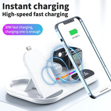 Wireless Fast Charger with Time Display Dock Station