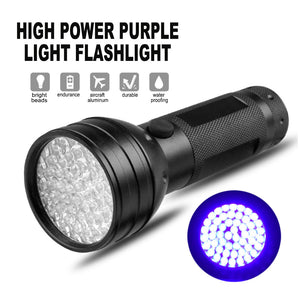 51 LED UV Purple Flashlight Pet Urine Detector