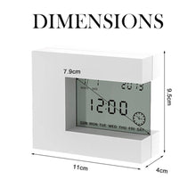 Battery Operated Electronic Square LCD Digital Calendar Alarm Clock with Home Thermometer & Countdown Timer