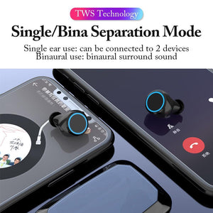 M11 TWS Bluetooth 5.0 In-ear earphone Noise reduction HiFi IPX7 Waterproof Headset - Groupy Buy
