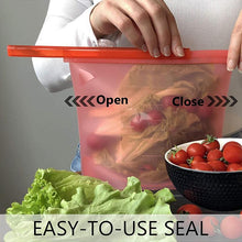 Big Price Drop!Clearance!! Silicone Sealed Bag Food Storage Bag 500ML
