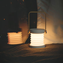 LED Retractable Folding Lamp Portable Wooden Night Light