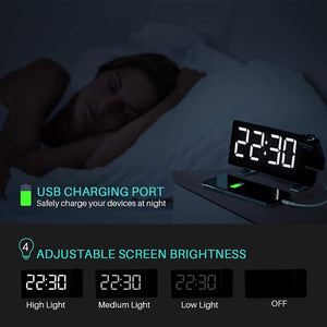 Projector FM Radio LED Display Alarm Clock