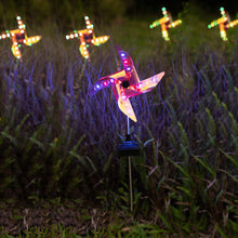 Solar Garden Stake Pinwheel Lights