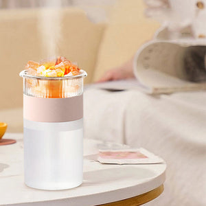USB Salt Stone Mini Air Humidifier Aromatherapy Diffuser