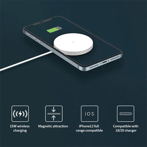 15W Magnetic Wireless QI Charger Cable for iPhone 12 Pro12 Mini 12 Pro Max 12