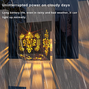 Decorative Solar Fence Wall Light