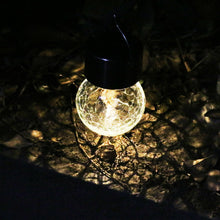 Hanging Solar Cracked Glass LED Ball Light