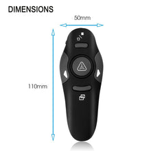 2.4G Wireless Red Laser Presenter Pointer Pen Battery Operated Remote Pointer