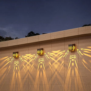 Decorative Solar Fence Wall Light