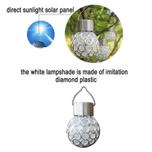2pcs Solar Powered Hanging Ball Light