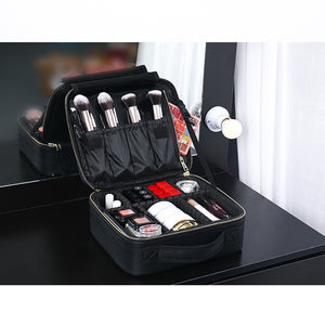 Travel Beauty Box Make Up Organizer with Adjustable Compartment