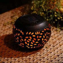 Solar Flickering Flame Tabletop Lantern