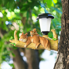 Hanging Waterproof Squirrel Sloth Figurines Sculptures Solar Lights