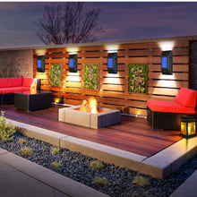 2pcs LED Outdoor Solar Powered Lamps Wall Lamps