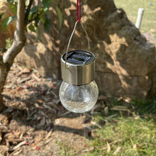 Hanging Solar Cracked Glass LED Ball Light