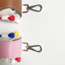PU Leather Waist Hanging Mini Golf Ball Bag