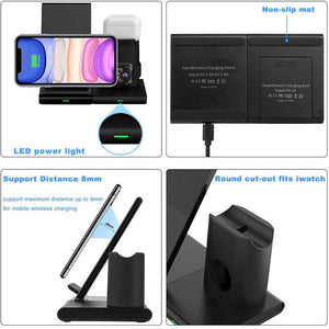 3 in 1 Bracket Magnetic Suction Wireless Charger
