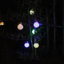 2pcs Solar Powered Hanging Ball Light
