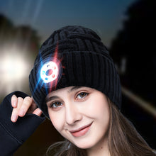 Light Up Flashlight Knitted Beanie Cap