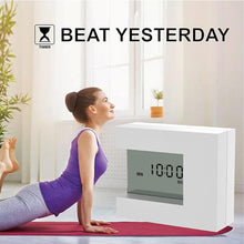 Battery Operated Electronic Square LCD Digital Calendar Alarm Clock with Home Thermometer & Countdown Timer