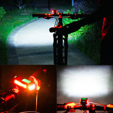 USB Rechargeable Bicycle Headlight with Speedometer Calorie Counter