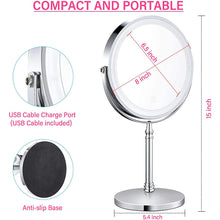 8-inch LED Backlit Makeup Vanity Mirror