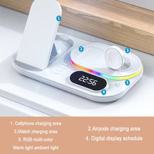 Wireless Fast Charger with Time Display Dock Station