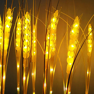 Outdoor Solar Powered Stake Straw Garden Lamp