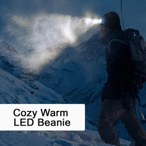 Light Up Flashlight Knitted Beanie Cap