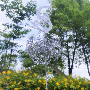 Garden Fairy Dancing On A Dandelion Sculpture