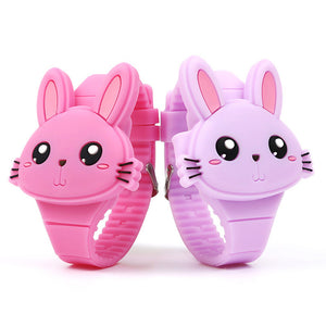 Cartoon Lovely Rabbit LED Watches