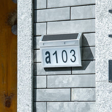 Solar Power Illuminated House Number Light