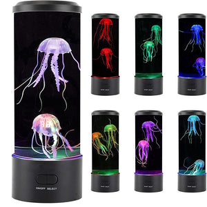 Mini Jellyfish Aquarium Bedroom Night Lamp