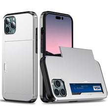 Slide Flip Phone Protective Case with  Credit Card Holders