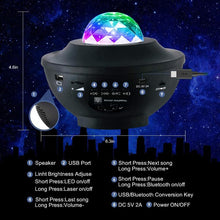 USB LED Projector Light Bluetooth Projector