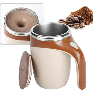 Electric Stainless Steel Magnetic Self Stirring Coffee Mug