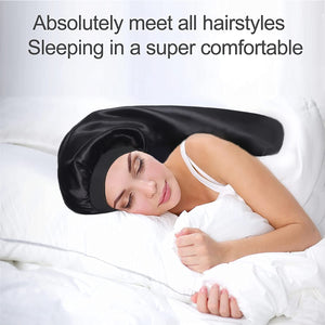 Long Satin Bonnet Sleep Cap