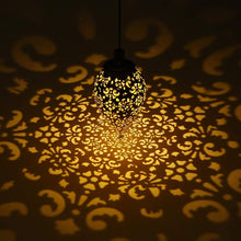 Hanging Solar Lantern Garden Metal Lamp