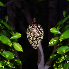 Hanging Solar Lantern Garden Metal Lamp