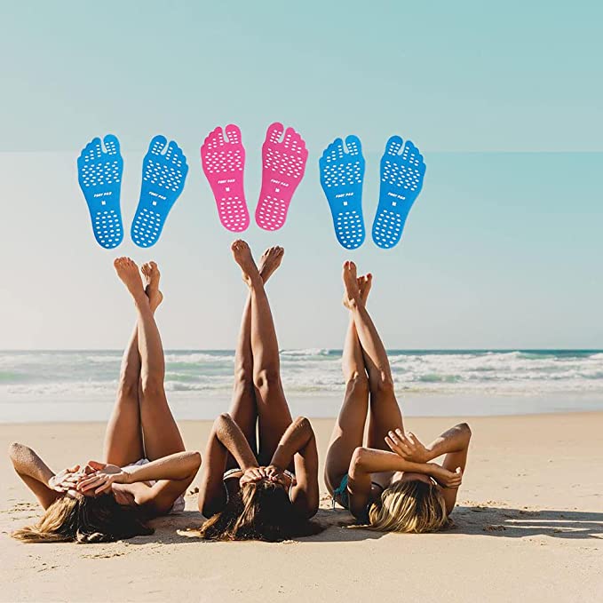 Beach Barefoot Adhesive Foot Pads