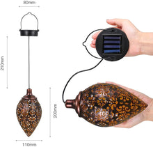 Hanging Solar Lantern Garden Metal Lamp