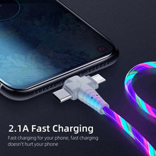 3 in 1 Glow Flowing Charging Cable