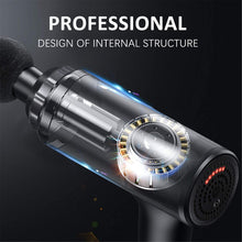 Rechargeable Electric Deep Muscle Tissue Massage Gun with 4 Massage Heads