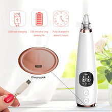 6 Nozzle Electric Acne Pimple Blackhead Remover Pore Deep Cleaner
