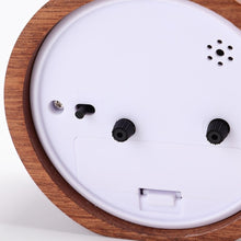 No Ticking Wooden Bedside Alarm Clock