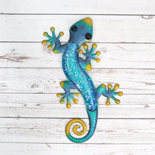 Metal Gecko Outdoor Wall Decor