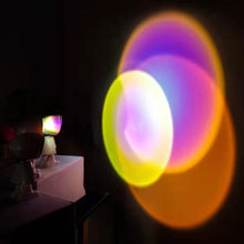 LED Rainbow Projection Desk Lamp