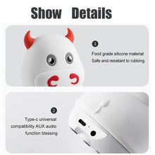 USB Rechargeable Silicone Animal Night Light and BT Speaker