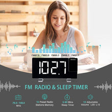 Projector FM Radio LED Display Alarm Clock